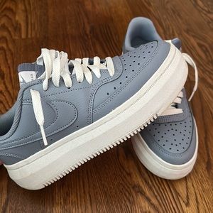 Blue/gray Nike sneakers